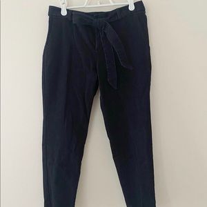 Banana Republic tie waist, straight leg, jeans